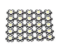 Wandisy LED Integrated Chip Light, 25PCS 3W 3.2-3.4V High Bright LED Bead Spotlight Bulb SMD COB Light Emitter Components Diode DIY Lighting Fixtures(White 30000-35000K)