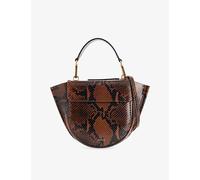 Wandler Womens Wandler Hortensia Mini Leather Top Handle Bag Brown Python - 5837