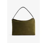 Wandler Womens Wandler Penelope Suede Tote Bag Olive Suede / Black