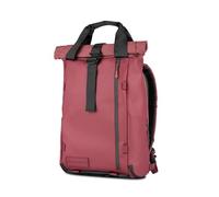 WANDRD All New PRVKE EDC Backpack: Everyday Carry Travel Backpack with Quick Laptop Access, Rolltop Expansion, Rhone Burgundy, 18L US, Modern, Compact