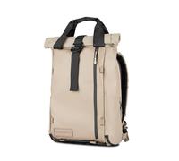 WANDRD All New PRVKE EDC Backpack: Everyday Carry Travel Backpack with Quick Laptop Access, Rolltop Expansion, Yuma Tan, 10.75 x 5.25 x 16 inches, 18L, Modern