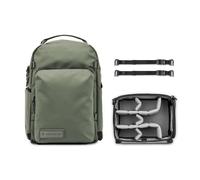 WANDRD PRVKE Pocket Backpack: Weatherproof Travel Backpack with Laptop Sleeve for Photography and Daily Carry, Wasatch Green, 31L US, Photography Bundle