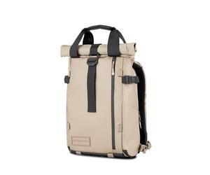 WANDRD PRVKE Backpack: Travel & Camera Bag for Creators, Zip, Pocket, or Rolltop Access - Bag Only or Bundle, Yuma Tan, 15L (Photography Bundle), Rolltop
