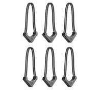 WANDRD WLZP-BK-1 Locking Zipper Pullers, 6 Pairs - Secure Travel Gear, Universal Compatibility, Durable Material, Black