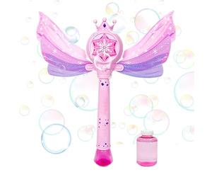 Wands - Dinosaur Machine | Wings Design Handheld Machine | Musical Glow Battery Foam Maker Automatic for Christmas Garden Birthday Indoor Backyard Pool