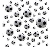 WandSticker4U® - Wall Sticker Boys 56 x 3D Football Black White I Wall Sticker Children's Room Boy Football Window Sticker I Wall Sticker for Teenagers Room Teenagers Boys Girls Decoration