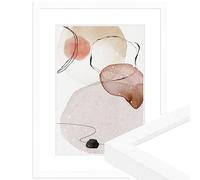 WANDStyle H950 White Wooden Picture Frame 15 x 20 cm Modern Style with Stand and Hanger Photo Frame Made in Germany
