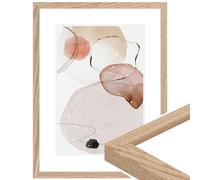 WANDStyle Picture Frame 20 x 28 cm Oak Modern Wooden Picture Frame High-Quality Wooden Picture Frame Poster Frame for Hanging Frame 28 x 20 cm Photo Frame H950 Made in Germany