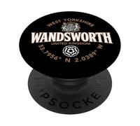 Wandsworth West Yorkshire England Coordinates Label 2C PopSockets Adhesive PopGrip
