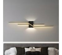 Wandun Wall Light LED Indoor Modern, Up and Down Wall Light Aluminium Decoration/Modern Wall Lamp, Creative Long Parallel Wall Light for Living Room Corridor Stairs, Cool White 6500K (Color :