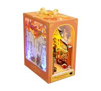 WANENGEDIY 3D DIY Christmas BOOK Model Kit Wooden Puzzle Bookend Model Mechanical Construction Craft Kit for Adults & Teens Creative 170 Pieces