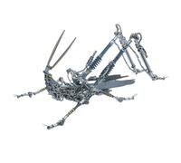 WANENGEDIY 3D DIY Metal Insect Puzzle Steampunk Mechanical Grasshopper Model Kit for Insect Enthusiast Mechanical Jigsaw Metal Puzzle - 600 Pieces CreatIve Ornament