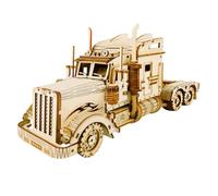 WANENGEDIY 3D DIY Wooden Heavy-Duty Truck Assembly Model Wooden Vehicle Model Kit Mechanical Construction Craft Kit for Adults & Teens Creative 286 Pieces