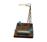 WANENGEDIY DIY Industrial Desk Lamp with Warm White LED Light, Electronic STEM Soldering Project, 3D Metal Model for DIY, Mechanical Sculpture for Desk & Technology Fans