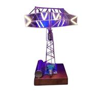 WANENGEDIY DIY Sculpture Lamp with Dynamic Light Effect, Electronic STEM Soldering Project, Rotating 3D Metal Model for DIY, Mechanical Sculpture for Desk & Technology Fans