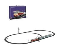 WANENGEDIY Electric Train Set with Lights and Sound, SS7C Alloy Locomotive Electric Train Set with Passenger Carriages & Large Track, Christmas Birthday Gifts for Adults & Teens