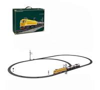 WANENGEDIY Electric Train Set with Lights and Sound, SS7C Alloy Locomotive Electric Train Set with Passenger Carriages & Large Track, Christmas Birthday Gifts for Adults & Teens