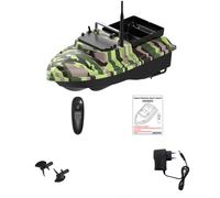 WANENGEDIY GPS RC Bait Boat for Carp Fishing, V050 12000mah 500M Single-Hopper Remote Control Bait 2KG Loading with Auto Return and LED Lights, RC Fishing Boat for Lakes