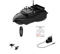 WANENGEDIY GPS RC Bait Boat for Carp Fishing, V050 12000mah 500M Single-Hopper Remote Control Bait 2KG Loading with Auto Return and LED Lights, RC Fishing Boat for Lakes