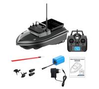 WANENGEDIY GPS RC Bait Boat for Carp Fishing, V060 12000mAh 500M Single-Hopper Remote Control Bait 2KG Loading with Auto Return and Release and 160 Waypoints, RC Fishing Boat for Lakes