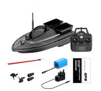 WANENGEDIY GPS RC Bait Boat for Carp Fishing, V070 7.4V 12000mAh 500M Remote Control Bait 1.5KG Loading with Auto Return, 40 Waypoints and LED Lights, RC Fishing Boat for Lakes