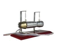 WANENGEDIY Jet Turbine Engine, Mini Airplane Turbine Multi-fuel Gasoline & Kerosene Internal Combustion Engine Model, Airplane Engine Model, Desktop Collectible Ornament