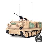 WANENGEDIY RC Armored Truck, 1/16 Scale M311A2 2.4G Full-Proportional RC Infrared Armored Personnel Carrier with Sound and Lights, Realistic Smoke, Xmas Birthday Gifts for Adults and Youth