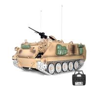 WANENGEDIY RC Armored Truck, 1/16 Scale M311A2 2.4G Full-Proportional RC Infrared Armored Personnel Carrier with Sound and Lights, Realistic Smoke, Xmas Birthday Gifts for Adults and Youth