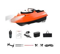 WANENGEDIY RC Bait Boat for Carp Fishing, V066 Dual-Antenna 1000M Remote Control Bait 3KG Loading with Gyro Navigation, Speed Modes and 200 Waypoints, RC Boat for Lakes