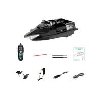 WANENGEDIY RC Bait Boat with GPS for Carp Fishing, V803 12000mah 500M Remote Control Bait 3KG Loading with Auto Return, 4 Fishing Zones and LED Lights, RC Boat for Lakes