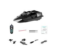 WANENGEDIY RC Bait Boat with GPS for Carp Fishing, V803 12000mah 500M Remote Control Bait 3KG Loading with Auto Return, 4 Fishing Zones and LED Lights, RC Boat for Lakes
