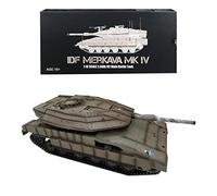 WANENGEDIY RC Tanks for Adults, 1/16 Israel Merkava-IV 2.4G RC Infrared Combat Tank Military Vehicle Model with Sound and Smoke Effects, 2.4G Multi-Frequency Remote Control Model Kits (RTR)