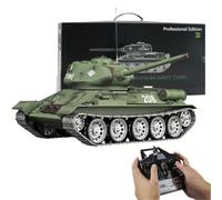 WANENGEDIY RC Tanks for Adults, 1:16 Soviet T-34 Medium Tank 2.4G Remote Control Model Military Tank with Sound Smoke Shooting Effect, Military Vehicles Model Gifts (RTR)