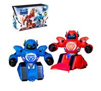 WANENGEDIY Remote Control Battle Robots, 2.4G Two Fighting Robots with LED Lights and Punching Sound Effects, Chirstmas Birthday Gifts for Boys & Girls