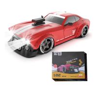 WANENGEDIY Remote Control Car 1/32 Scale 2.4G 4WD Electric Mini Drift Car Model with LED Headlights High-Speed Racing Vehicle Gifts Toy for Boys & Adults