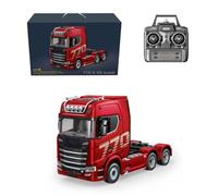 WANENGEDIY Remote Control Tractor, 1/18 Scale 6x4 770S Heavy Duty Tractor Truck RC Semi Trailer with Rear Wheel Drive, Engineering Construction Vehicle Model for Adults