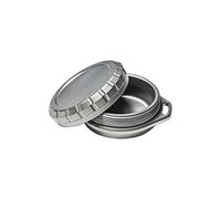 WANERSEN Titanium Waterproof Pill Case Travel Pill Organizer Bottle EDC Capsule Container Portable Pocket Metal Box with Chain for Camping, Hiking, Fishing, Magnetic Polishing