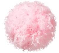 Waneway 40cm Feather Light Shade for Ceiling Pendant Light, Fluffy Lamp Shade Lampshade Lightshade for Table Lamp and Floor Lamp, Bedroom, Living Room, Wedding or Party Decor, ID 30cm, OD 40cm, Pink