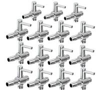 WanFengXue 15Pcs Aquarium Air Flow Lever Valve, Oxygen Pump Volume Adjustment Check Regulating Branch Cock for Aeration System