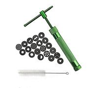 Wanfoou Clay Extruders, Stainless Steel Clay Extruder Sugar Paste Extruder Cake Fondant Decorating Tool Set, Clay Gun Extruder with 20 Unique Disc Designs(Green)