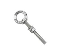 WANG TII DOO Eye Bolts, M10 304 Stainless Steel Heavy Duty Screw Bolt with Washer and Nuts Set for Indoor Outdoor,M10×120mm