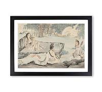 Wang Yuanqi Oriental Vol.2 Framed Print | A2 Black Framed Wall Art | Ready to Hang | Modern Nature Picture | Living Room Bedroom Lounge Office