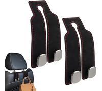 WANGAIDCE 4 Pack Car Seat Headrest Hook for Skoda ENYAQ iV 2021-2024, Car Purse Hook for All Vehicle Car Handbag Clothes Coats Grocery Bags