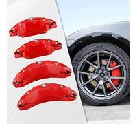 WANGAIDCE 4 PCS Car Caliper Cover for Audi A4 S4 B9 A5 S5 Avant Allroad Quattro 2017-2020, Aluminum Alloy Disc Brake Caliper Guard for 19in 20in Wheels Hub - Brake Protector Cover,Red
