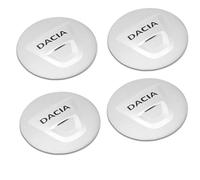 WANGAIDCE 4 Pcs Wheel Center Cap Sticker for Dacia Sandero III Stepway 2020-2022 56mm, Wheel Trim Sticker, Badge Emblem Decal, Hub Caps Wheel Stickers, Stickers for Hub Caps,Silver