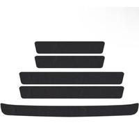 WANGAIDCE 5 Pcs Carbon Car Door Sill Protector Strips for Mazda 2 3 5 6, Welcome Pedal Decorative Sticker Kick Plates Scuff Plate Accessory