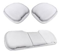 WANGAIDCE Car Seat Cushion Set, 3 PCS Soft Fluffy Warm Faux Rabbit Fur Non-Slip Front and Back Seat Covers Fuzzy Car Seat Cushion for Winter for Nissan Leaf 2018-2023, Pink