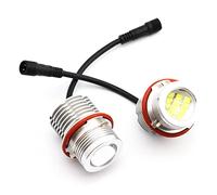 WANGBINGXING Angel Eye Headlights 2pcs 120W 6000K Lamp Angel Eyes Marker Lights Bulbs Fit Use For BMW E87 E39 M5 E60 E61 E63 E64 M6 E65 E66 E83 X3 E53 X5 2000-2008 Car Angel Eyes(2 pieces)