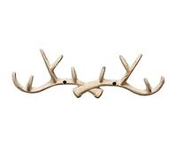 WANGCAIER Industrial Iron Wall Hanger Hat Coat Rack Creative Vintage Key Hook Bathroom Towels Hanger Home Hanging Ornaments Hallway Entryway,White Antlers Shape