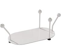 WANGCAIER Klein Yoga-Ballenrek Voor Thuis, Basketbal-/Volleybalorganizerhouder, Woonkameroefenmatten Opbergplank, Zwaar ijzeren Frame